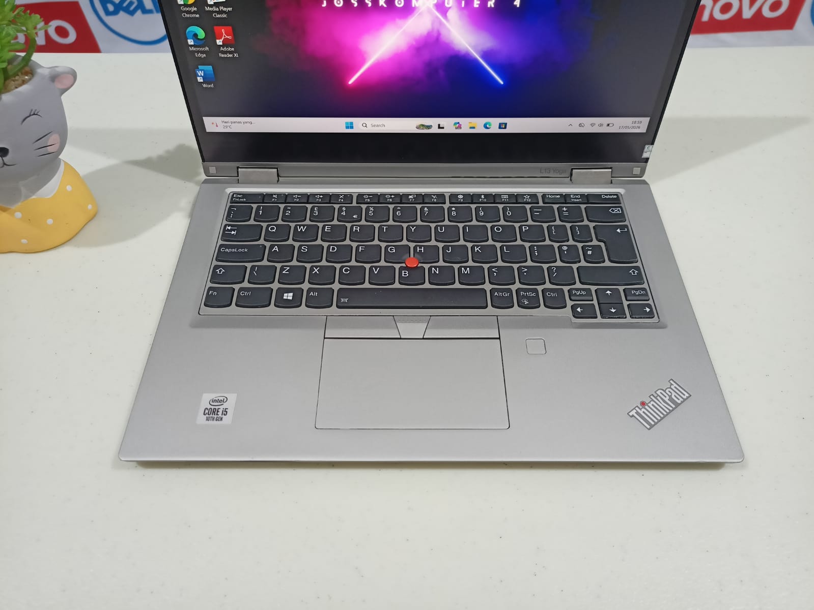 THINKPAD L13 YOGA Core i5-10210U/ 8GB/ Ssd 256GB/ Backlit/ Touchscreen - Gambar 3