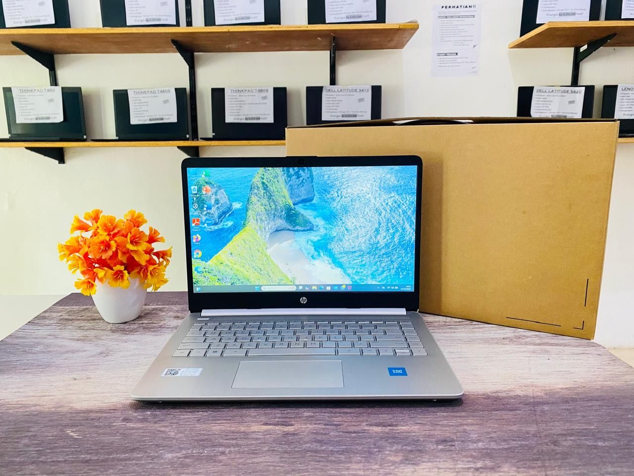 LAPTOP HP 14S-DQ3109TU | INTEL CELERON N4500 ( RAM 8GB / SSD 256GB NVME )