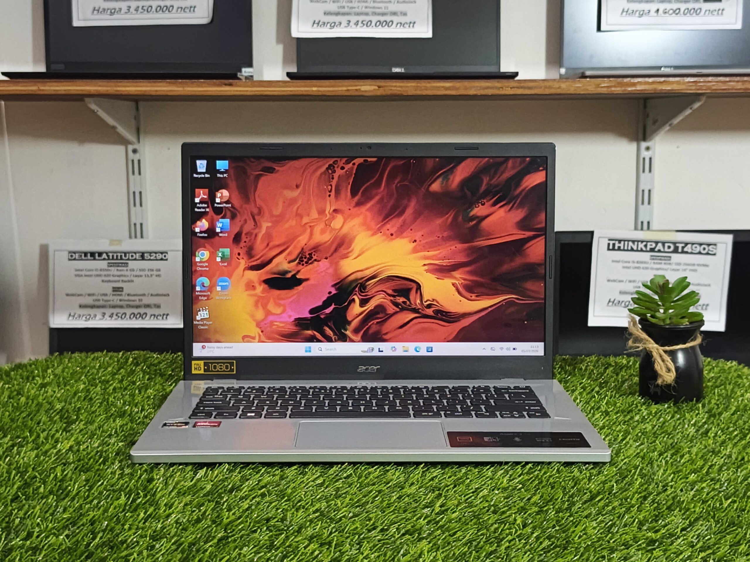 ACER A314-23M Ryzen 5 7520U (RAM 8GB/SSD 512GB NVME) 14" FHD