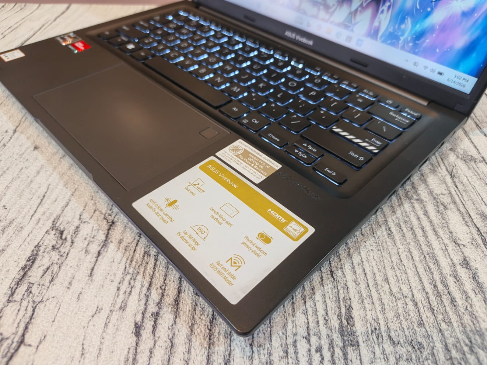 ASUS VIVOBOOK 14-M1405YA AMD Ryzen 7-7730U (Ram 16GB / SSD 512GB NVMe) AMD Radeon Graphic (512MB) - Gambar 3