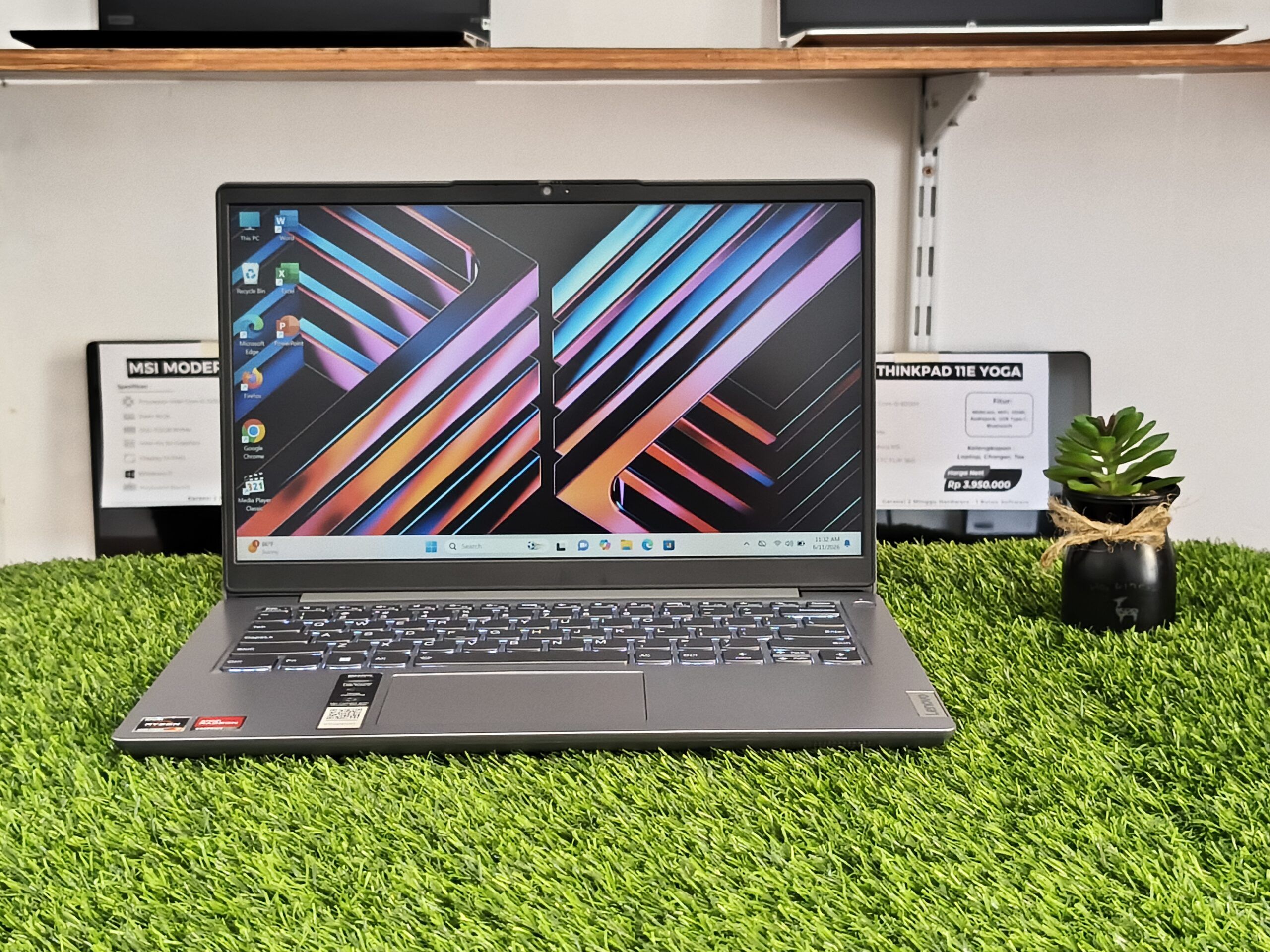 LENOVO IDEAPAD 3 14ABA7 AMD Ryzen 7 5825U (RAM 8GB/SSD 512GB NVMe) KEYBOARD BACKLIT / 14" FHD