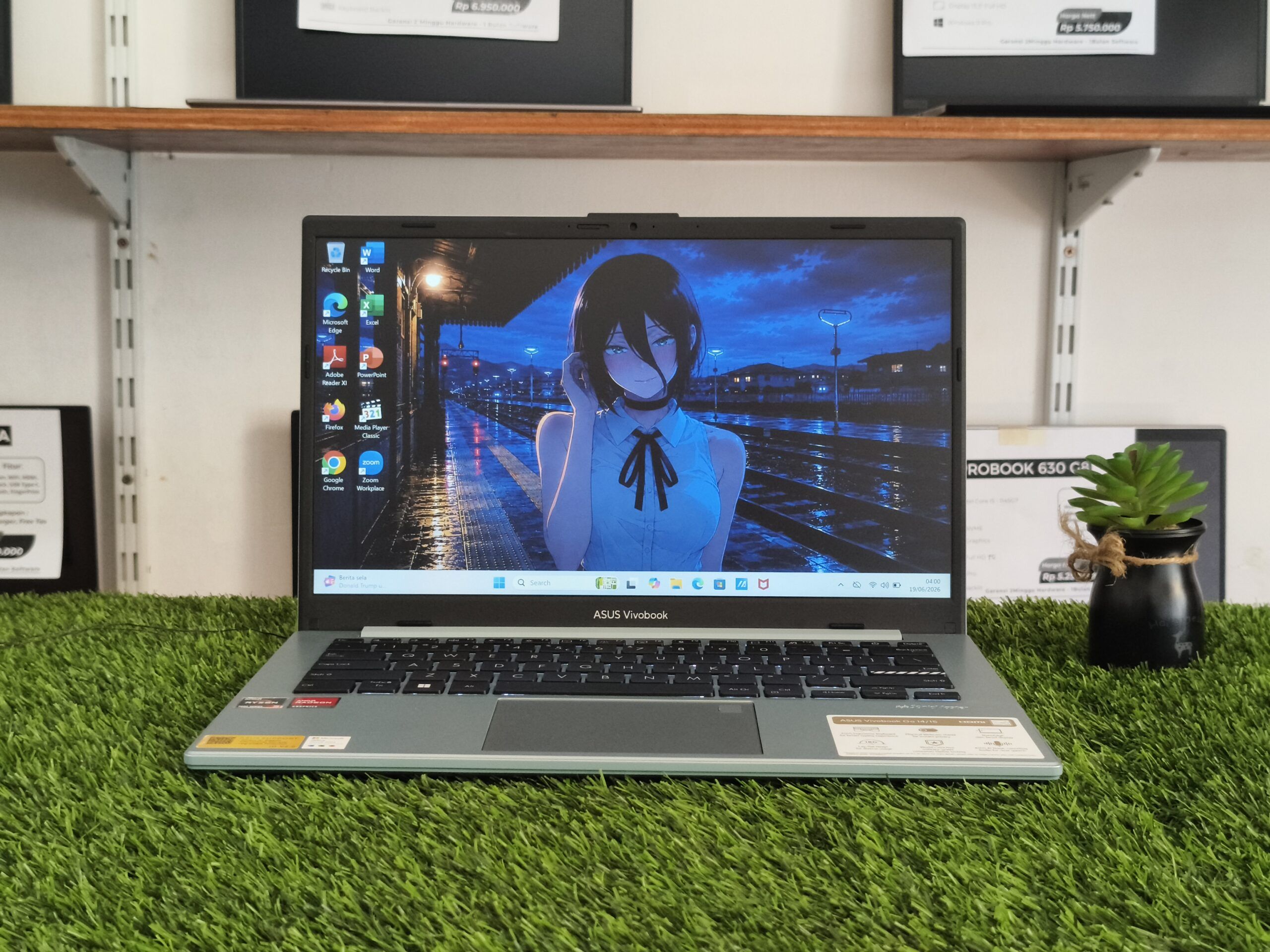 ASUS VIVOBOOK GO E1404FA AMD Ryzen 3 7320U (RAM 8GB/SSD 256GB NVMe) KEYBOARD BACKLIT / 14" FHD