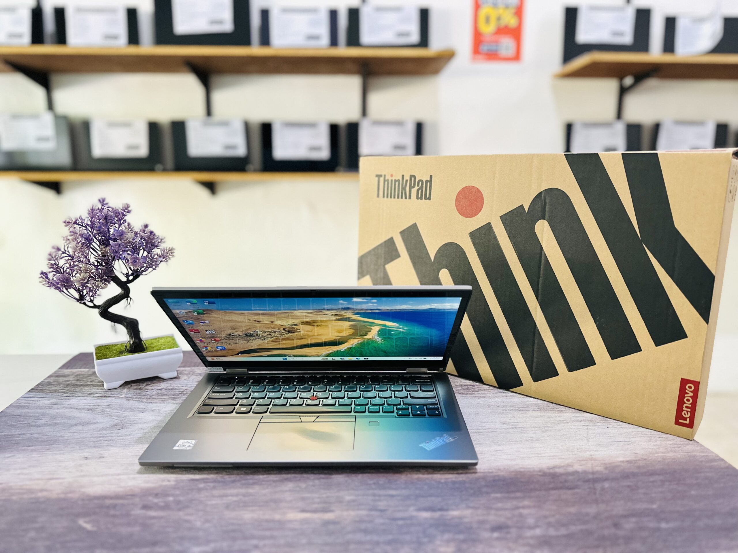 LAPTOP LENOVO THINKPAD L13 YOGA | INTEL CORE I5-10210U ( RAM 16GB / SSD 256GB NVME ) TOUCHSCREEN 360° - Gambar 5