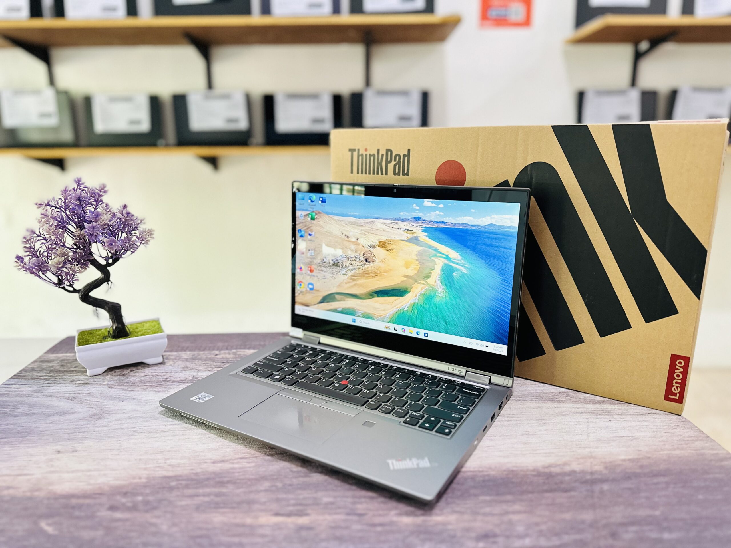 LAPTOP LENOVO THINKPAD L13 YOGA | INTEL CORE I5-10210U ( RAM 16GB / SSD 256GB NVME ) TOUCHSCREEN 360° - Gambar 7
