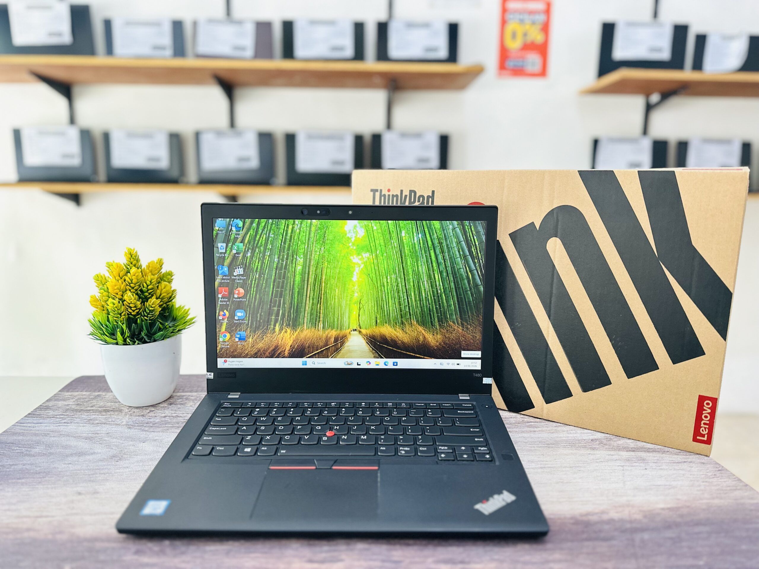 LAPTOP LENOVO THINKPAD T480 | INTEL CORE I5-7300U ( RAM 8GB / SSD 256GB NVME ) TOUCHSCREEN