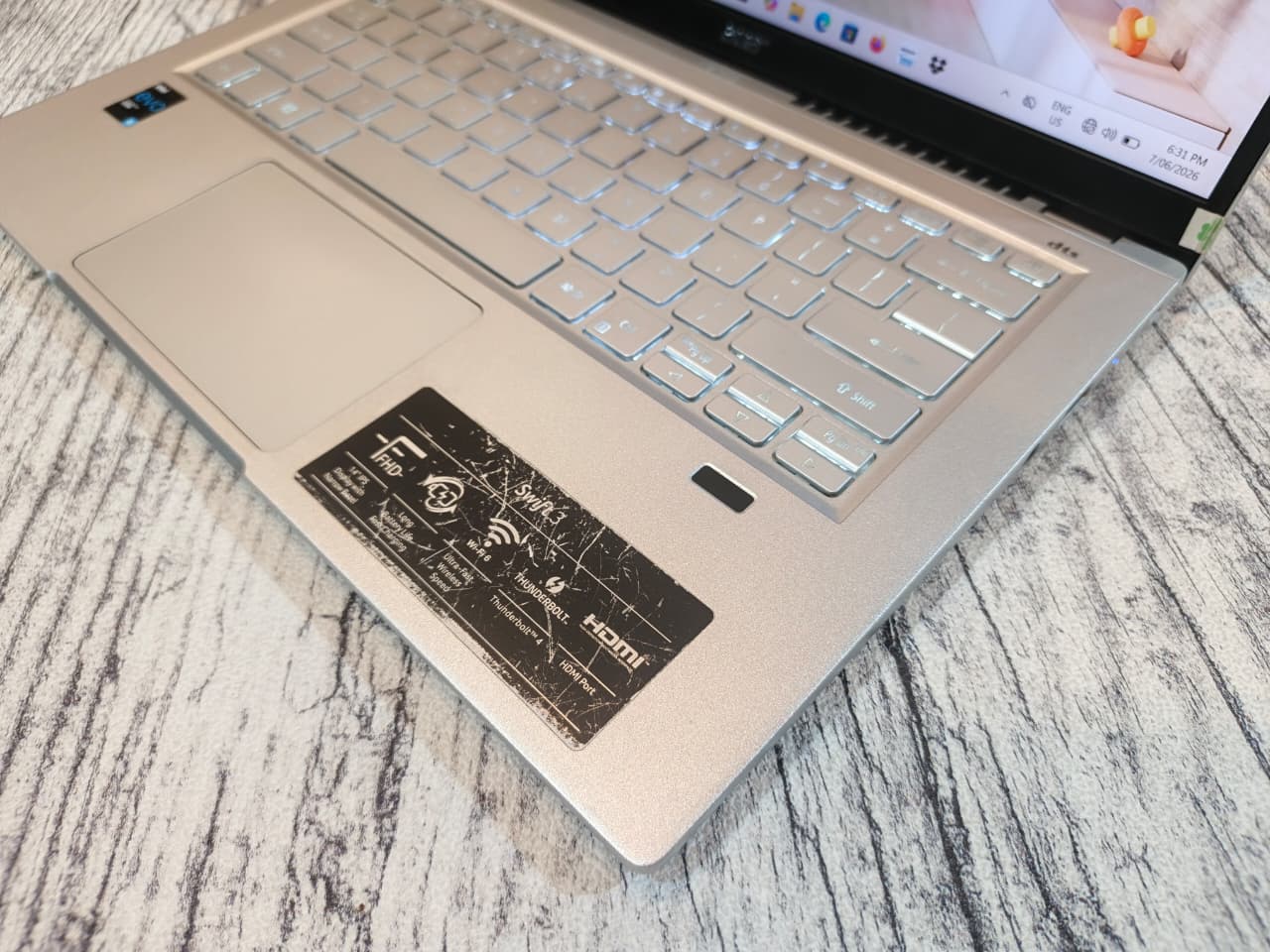 ACER SWIFT 3 SF314-511 Intel Core i5-1135G7 (Ram 8GB / SSD 512GB NVMe) Intel Iris Xe Graphics/ KeyBacklit - Gambar 3