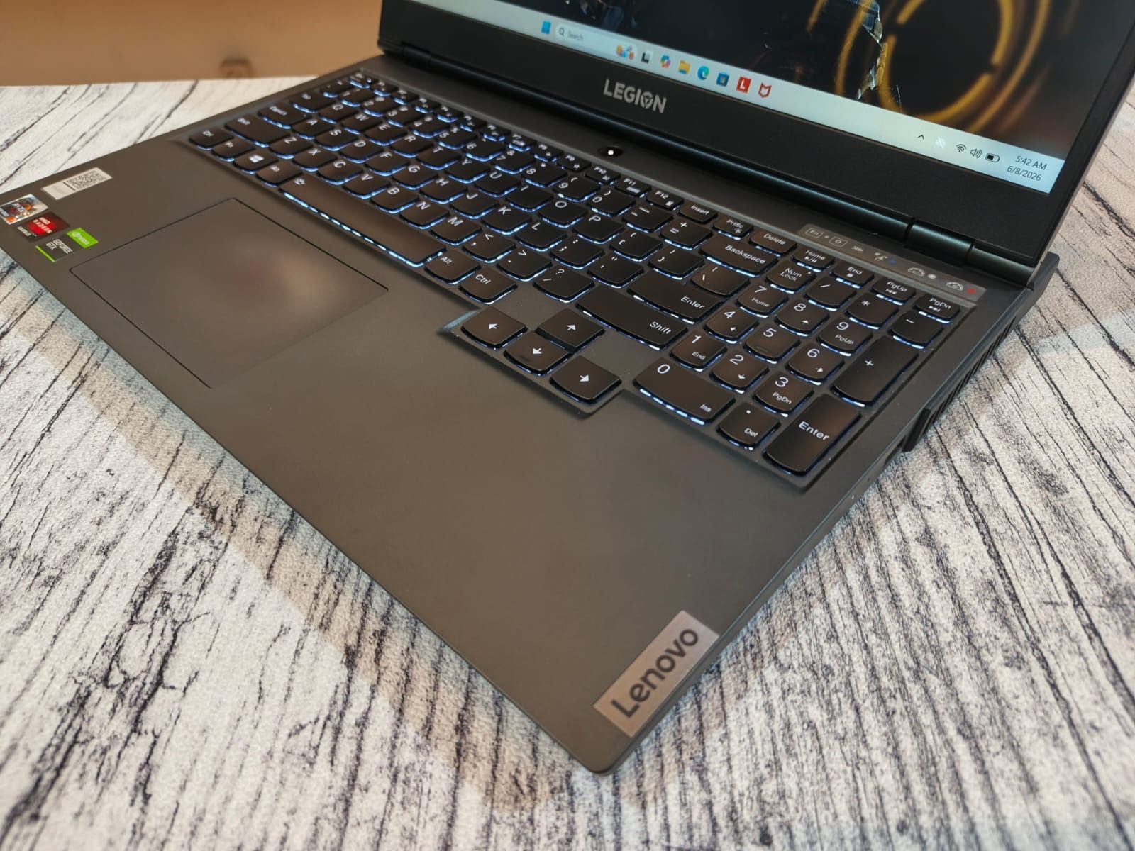 LENOVO LEGION 5 15ARH05 AMD Ryzen 7 4800H (Ram 16GB / SSD 512GB NVMe) Nvidia GTX 1650Ti @4GB/ KeyBacklit - Gambar 3