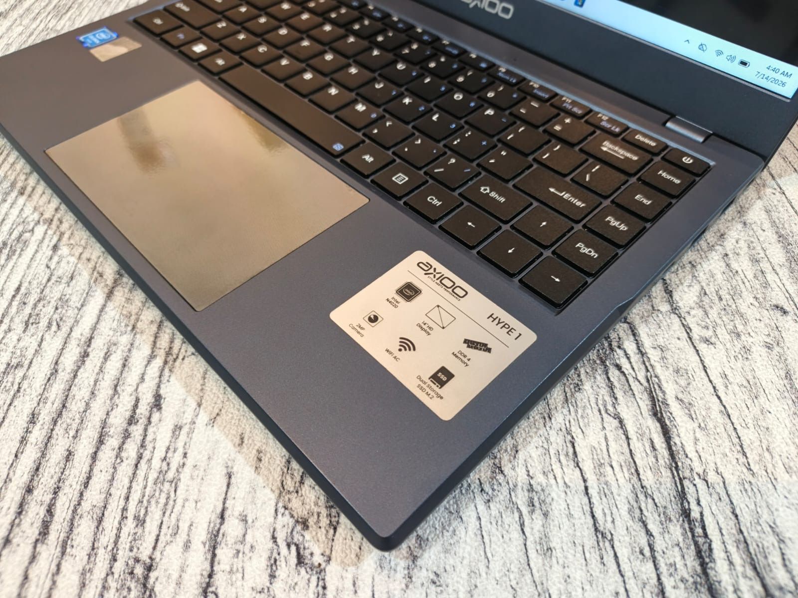 AXIOO HYPE 1 Intel Celeron N4020 (Ram 4GB / SSD 128GB) Intel UHD Graphics - Gambar 3