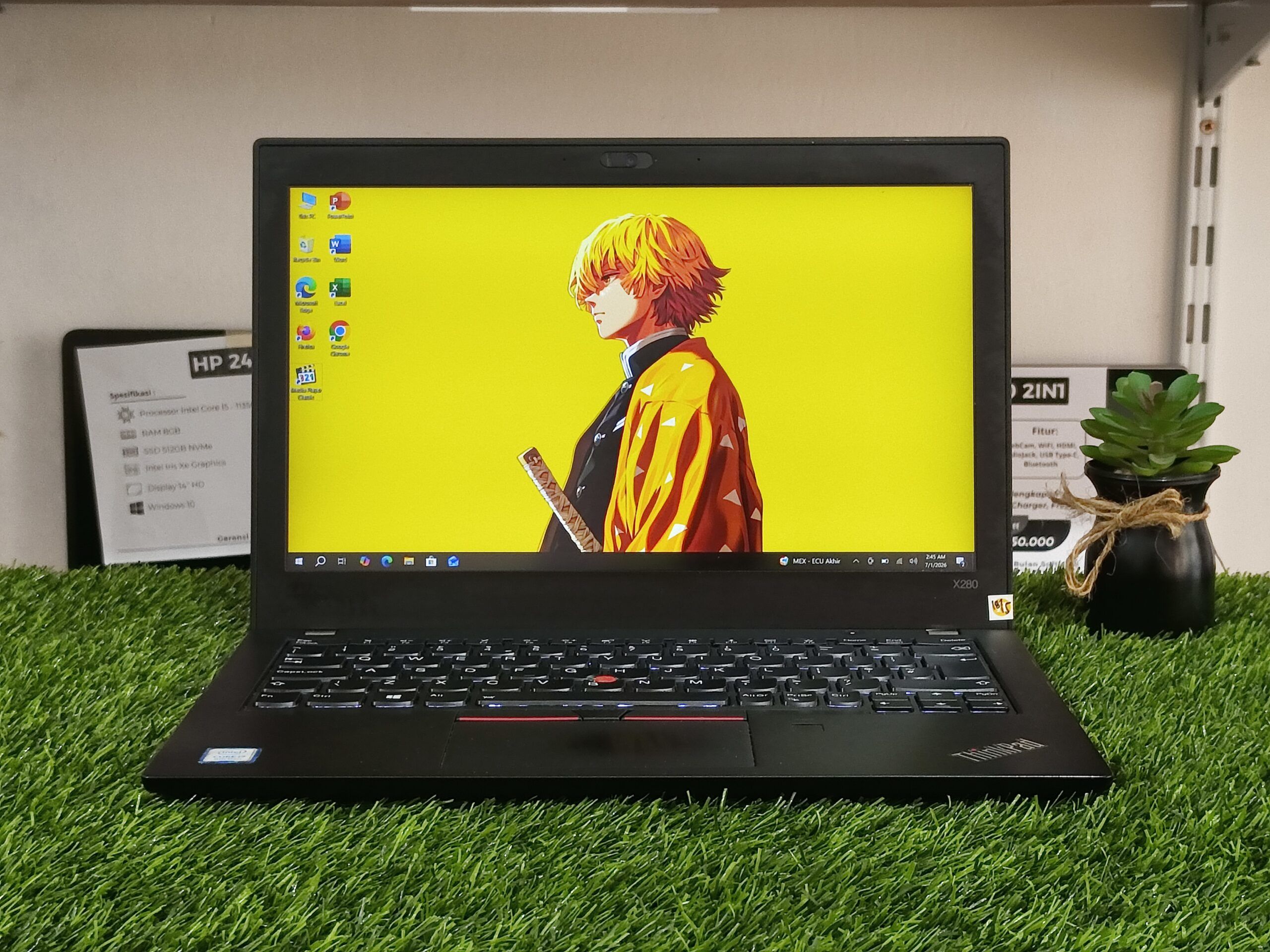 LENOVO THINKPAD X280 i7-8550U (RAM 16GB/SSD 256GB NVMe) TOUCHSCREEN / 12,5" FHD