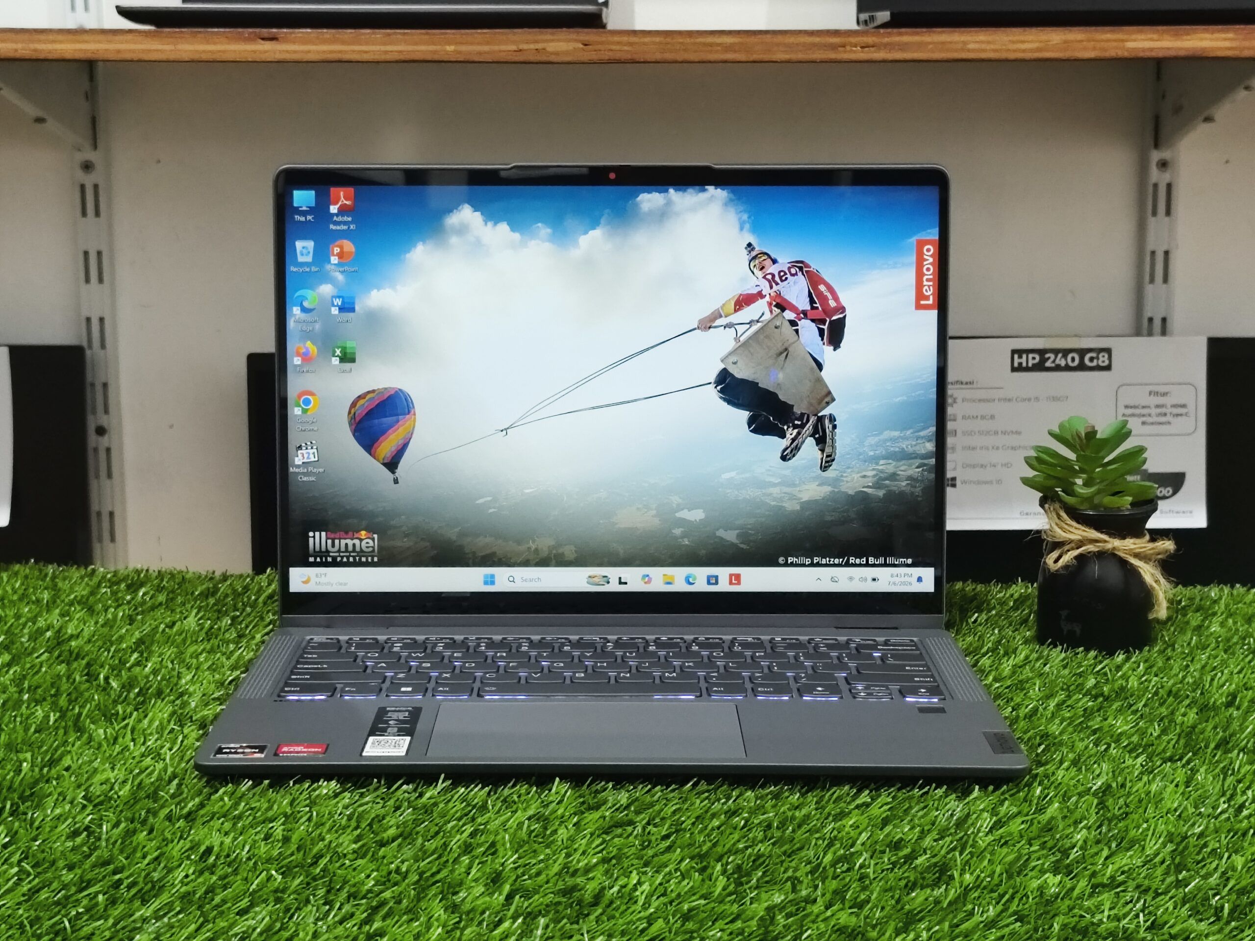 LENOVO FLEX 5 14ALC7 AMD Ryzen 5 5500U (RAM 8GB/SSD 512GB NVMe) TOUCHSCREEN FLIP 360 / 14" FHD