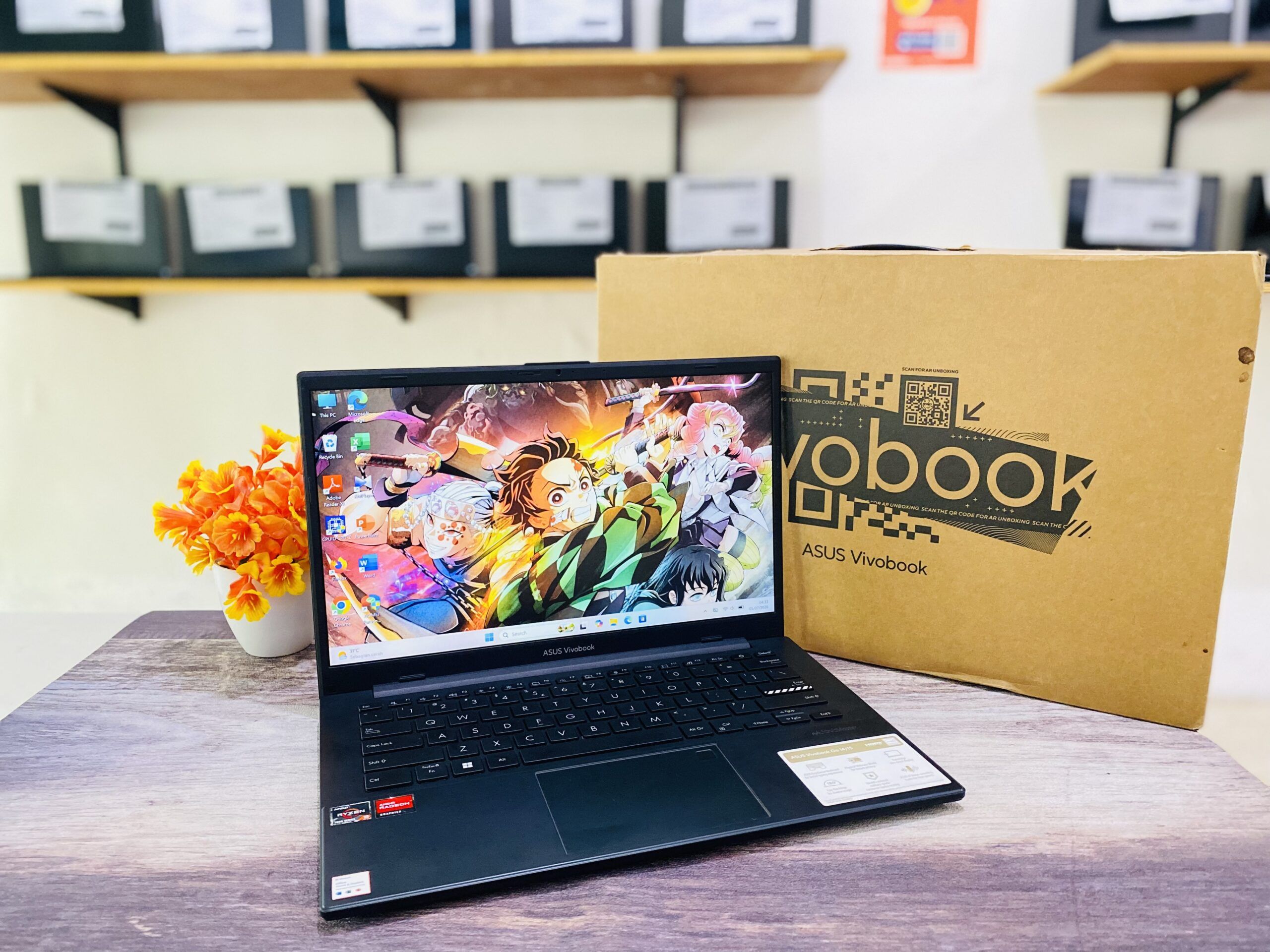 LAPTOP ASUS VIVOBOOK E1404FA | AMD RYZEN 5 7520U ( RAM 8GB / SSD 512GB NVME ) GARANSI - Gambar 2