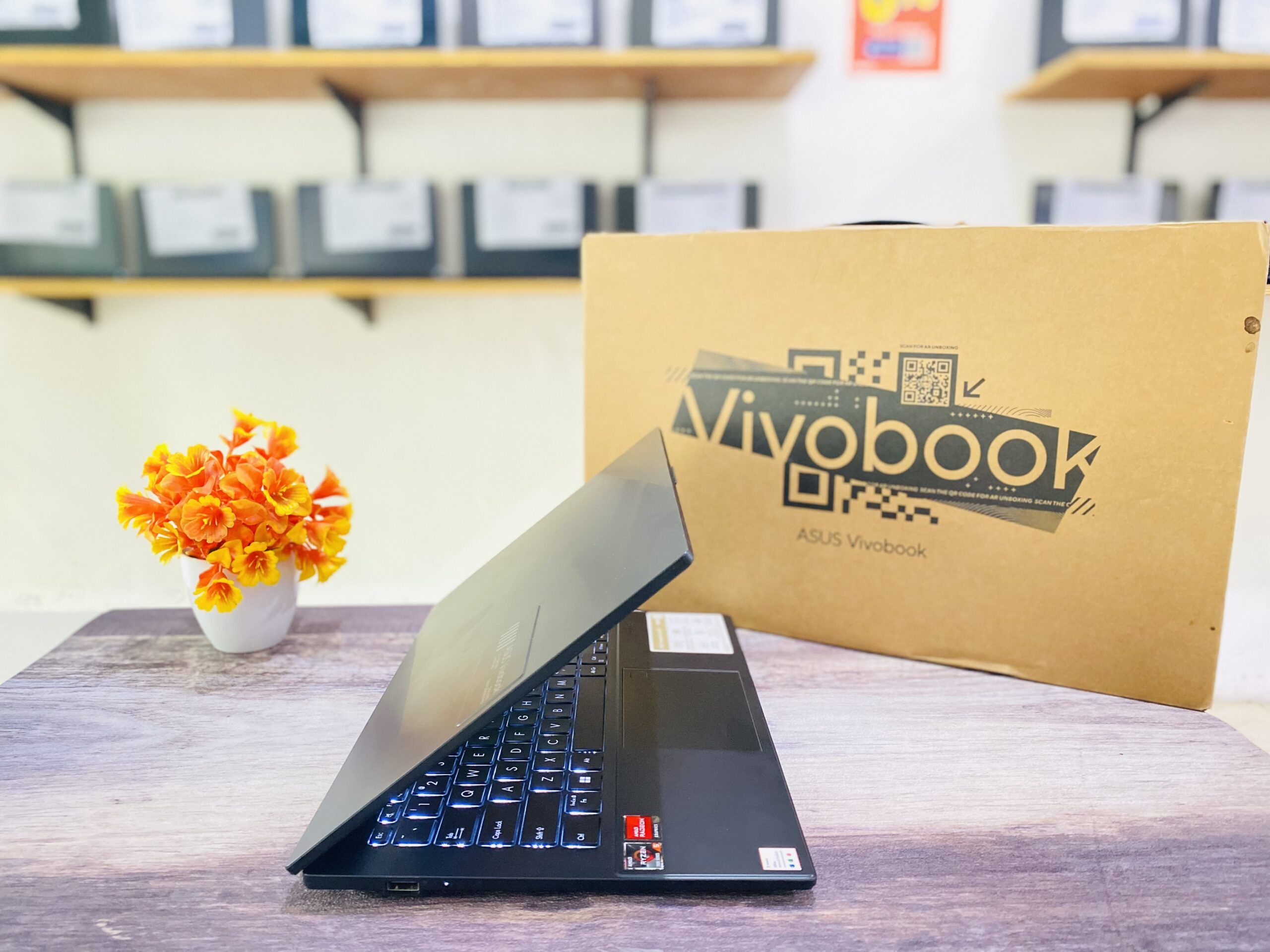 LAPTOP ASUS VIVOBOOK E1404FA | AMD RYZEN 5 7520U ( RAM 8GB / SSD 512GB NVME ) GARANSI - Gambar 6