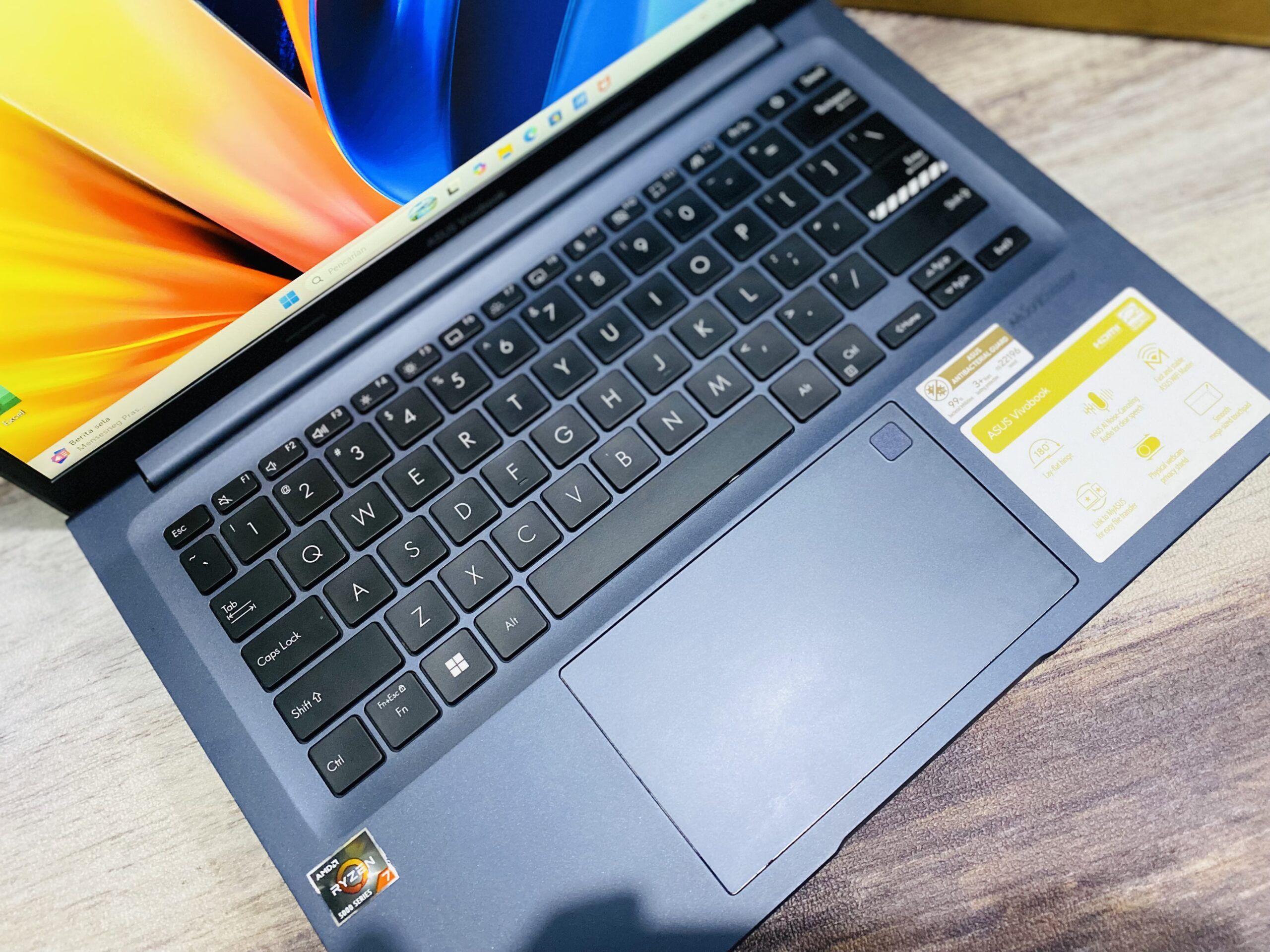 LAPTOP ASUS VIVOBOOK M1403QA | AMD RYZEN 7 5800HS ( RAM 16GB / SSD 512GB NVME ) - Gambar 3