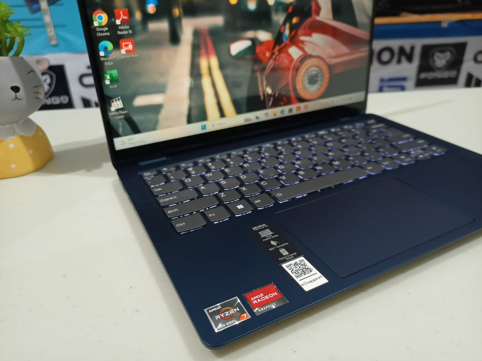 LENOVO FLEX 5 14ABR8 Ryzen 7 58250U/ 16GB/ Ssd 512GB/ Touchscreen/ Garansi - Gambar 4