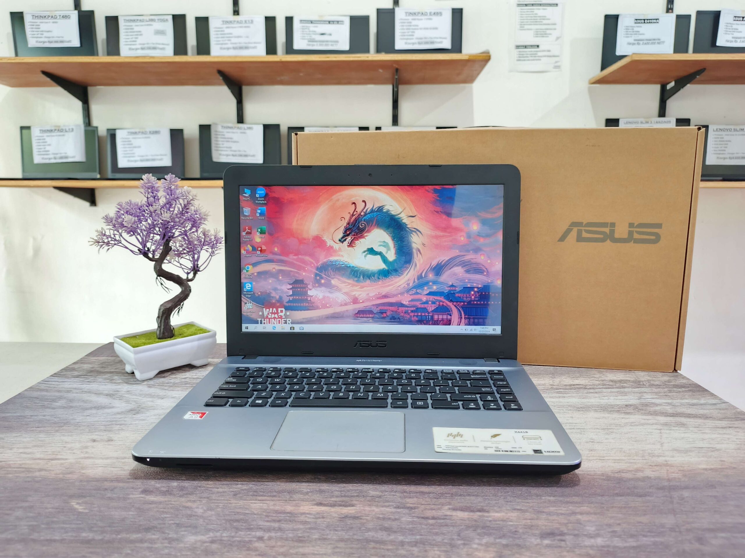LAPTOP ASUS X441BA | AMD A9 - 9425 ( RAM 4GB / SSD 256GB )