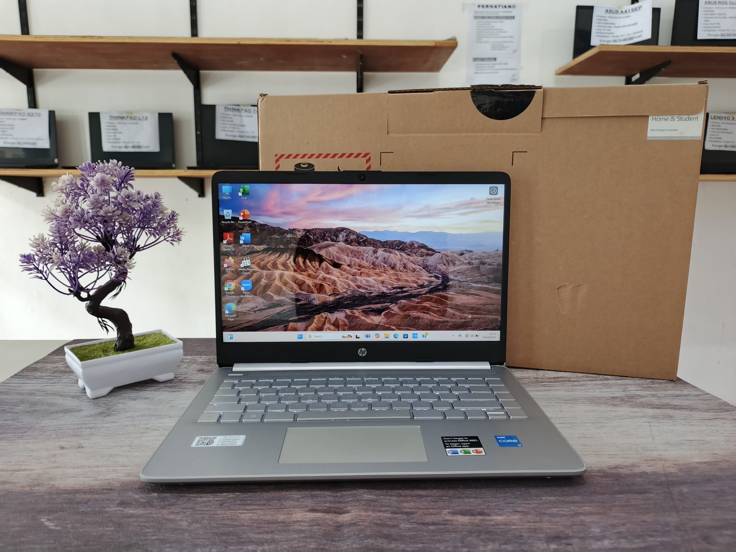 LAPTOP HP 14S-DQ2629TU | INTEL CORE i3-1115G4 ( RAM 8GB / SSD 512GB NVMe )