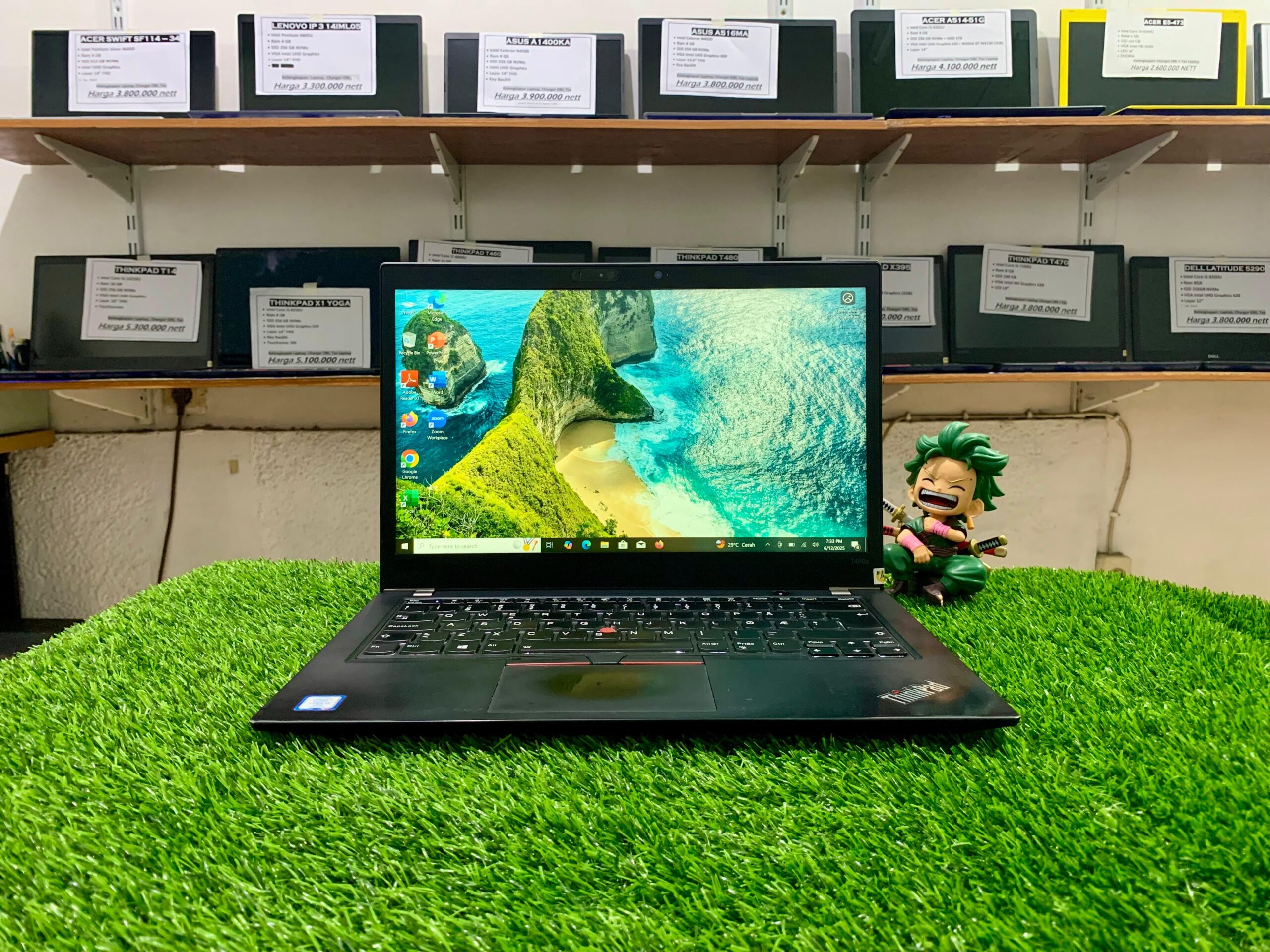 LENOVO THINKPAD T480S Intel Core i5-8350U (Ram 8GB/SSD 256GB NVMe) Intel UHD 620 Touchscreen