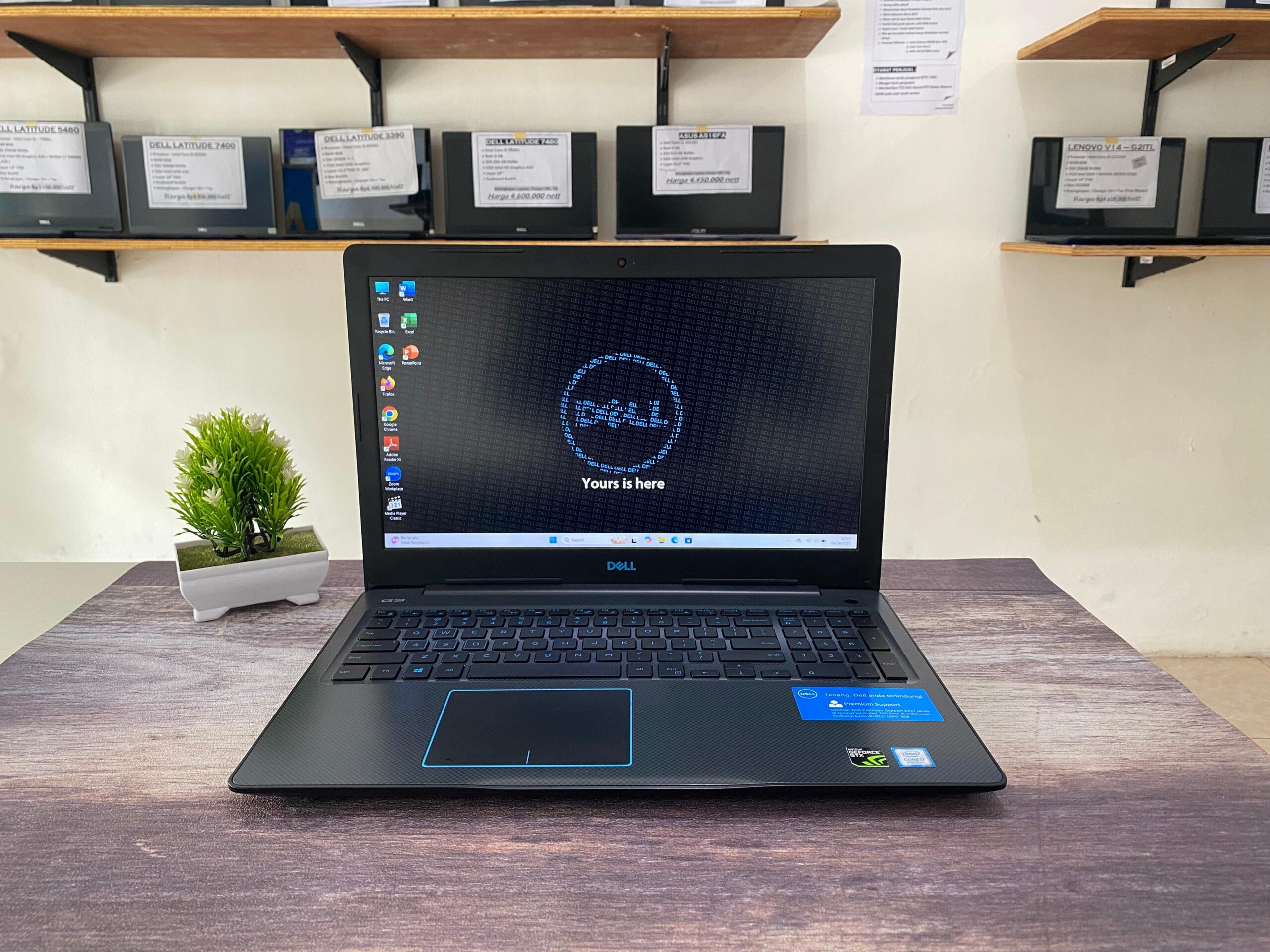 LAPTOP DELL LATITUDE G3 3579 | INTEL CORE I7-8750H ( RAM 16GB / SSD 128GB + HDD 1TB )