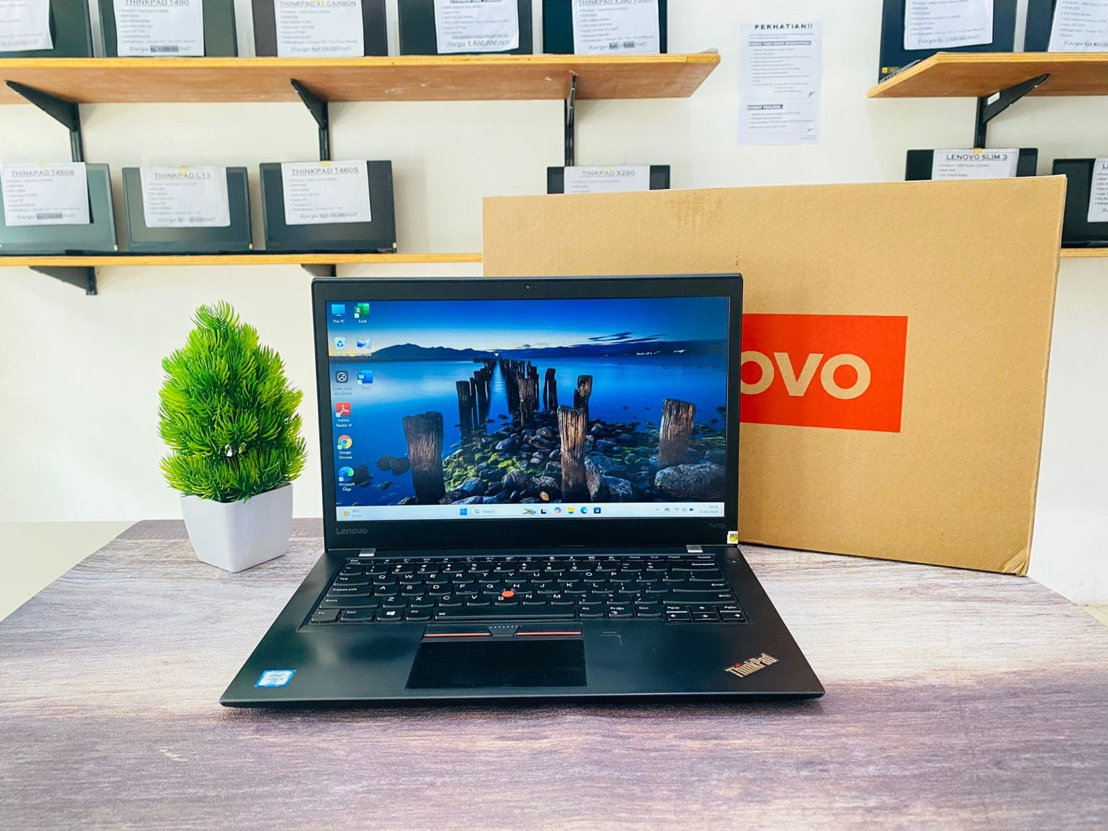 LAPTOP LENOVO THINKPAD T470S | INTEL CORE I5-6300U ( RAM 8GB / SSD 256GB NVMe )